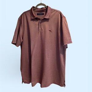 Tommy Bahama Men's Polo Shirt - Light Burgundy